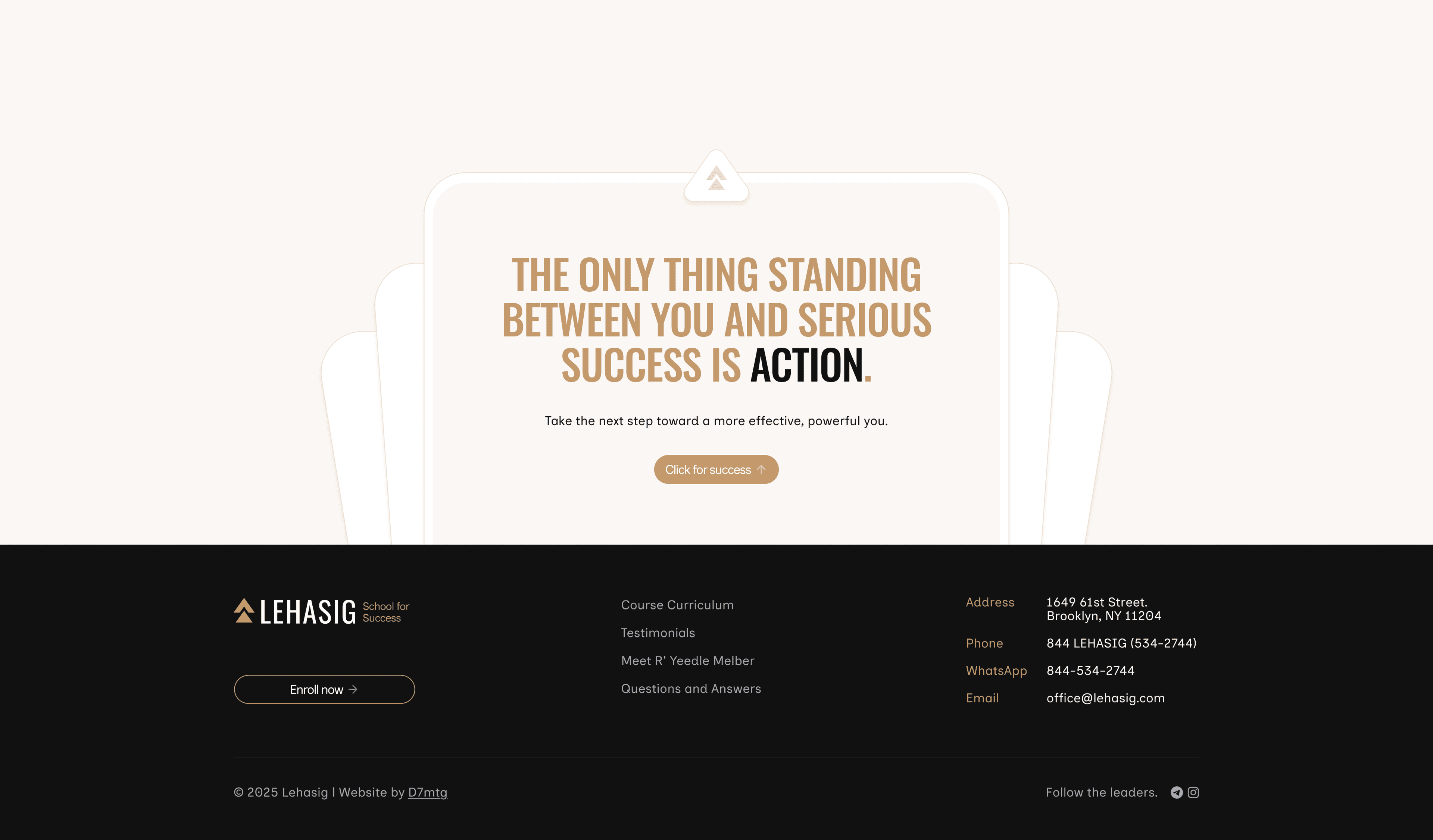 lehasig course footer