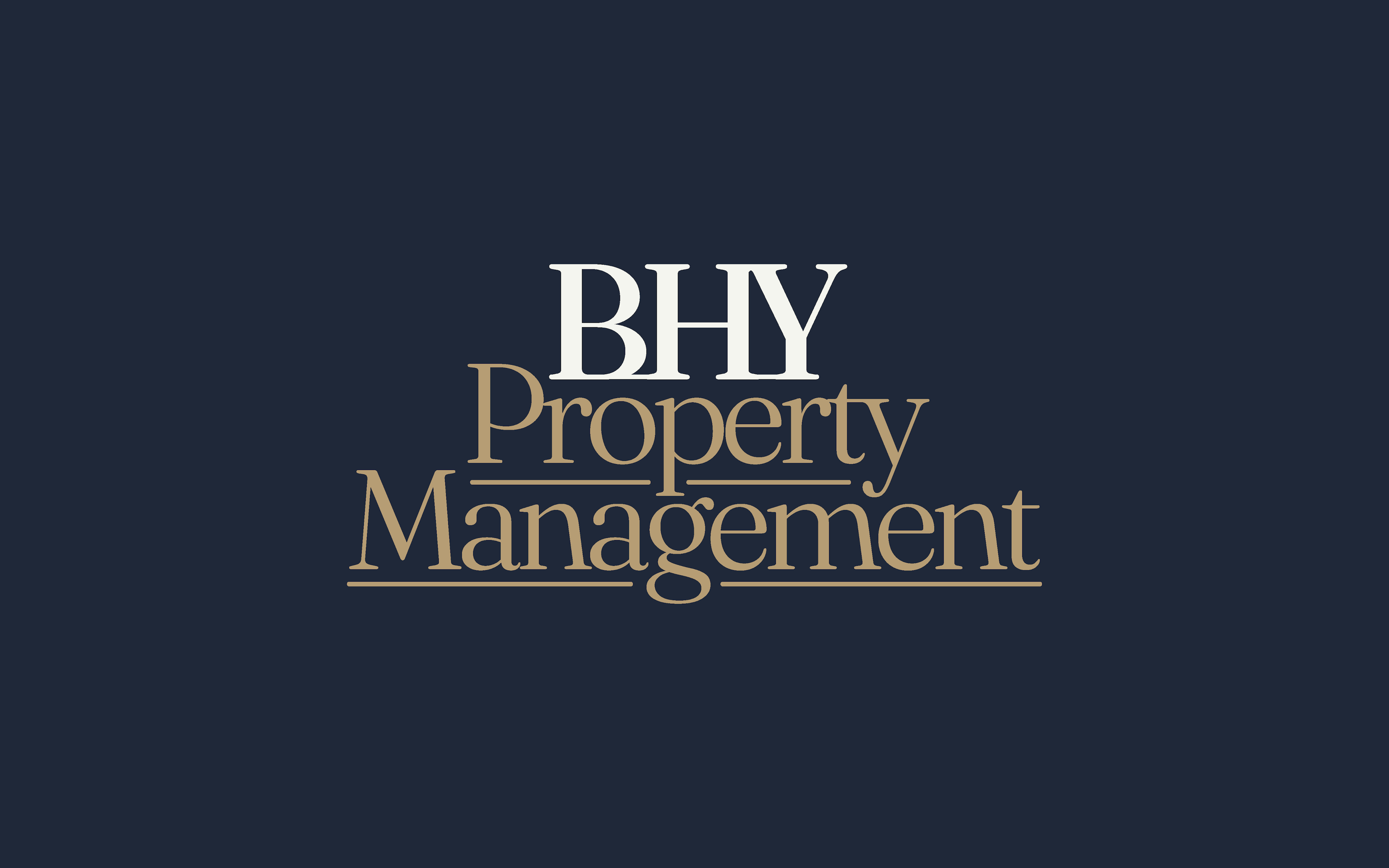 wordmark for bhy management by d7mtg, a branding agency in brooklyn