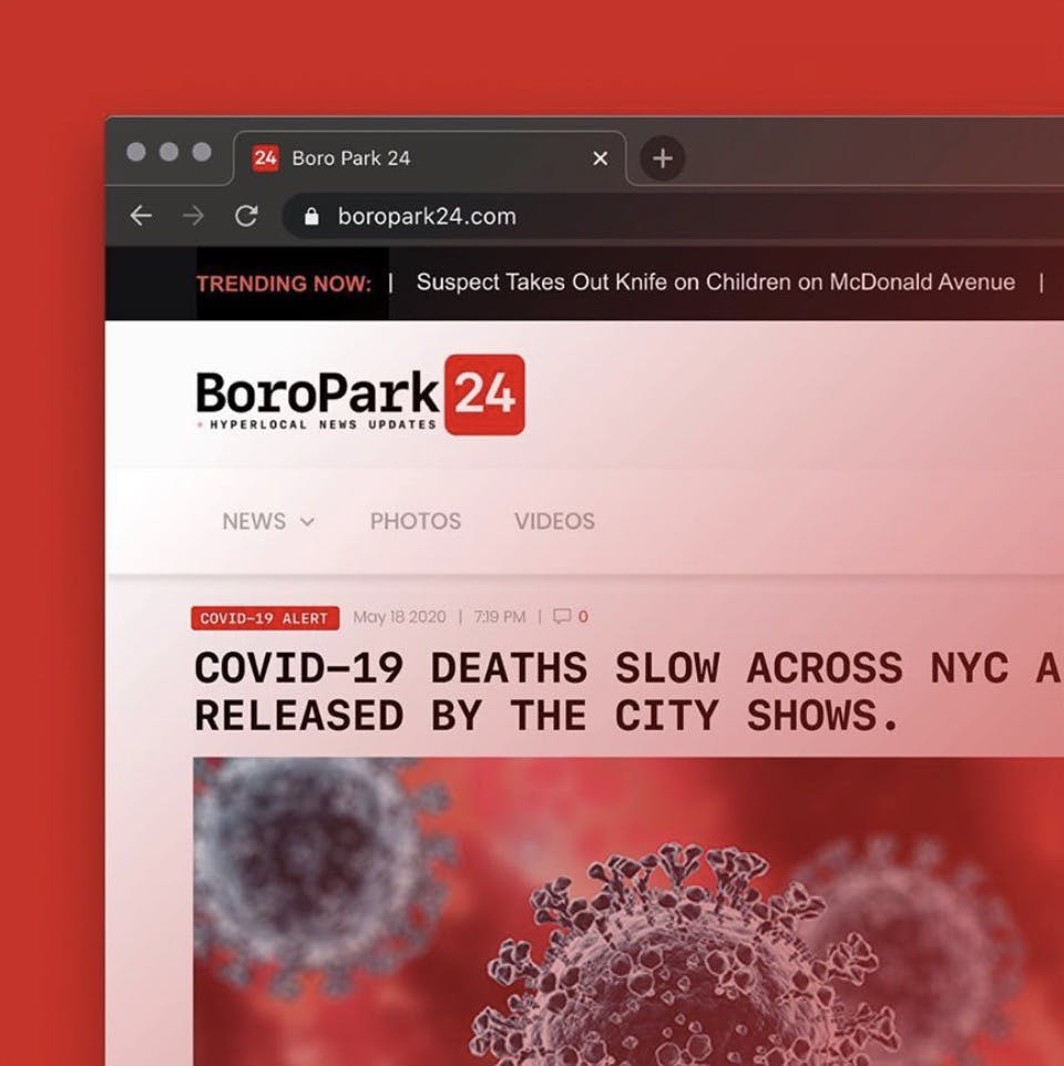 boropark24.com homepage, the matzav of breaking news in Boro Park.