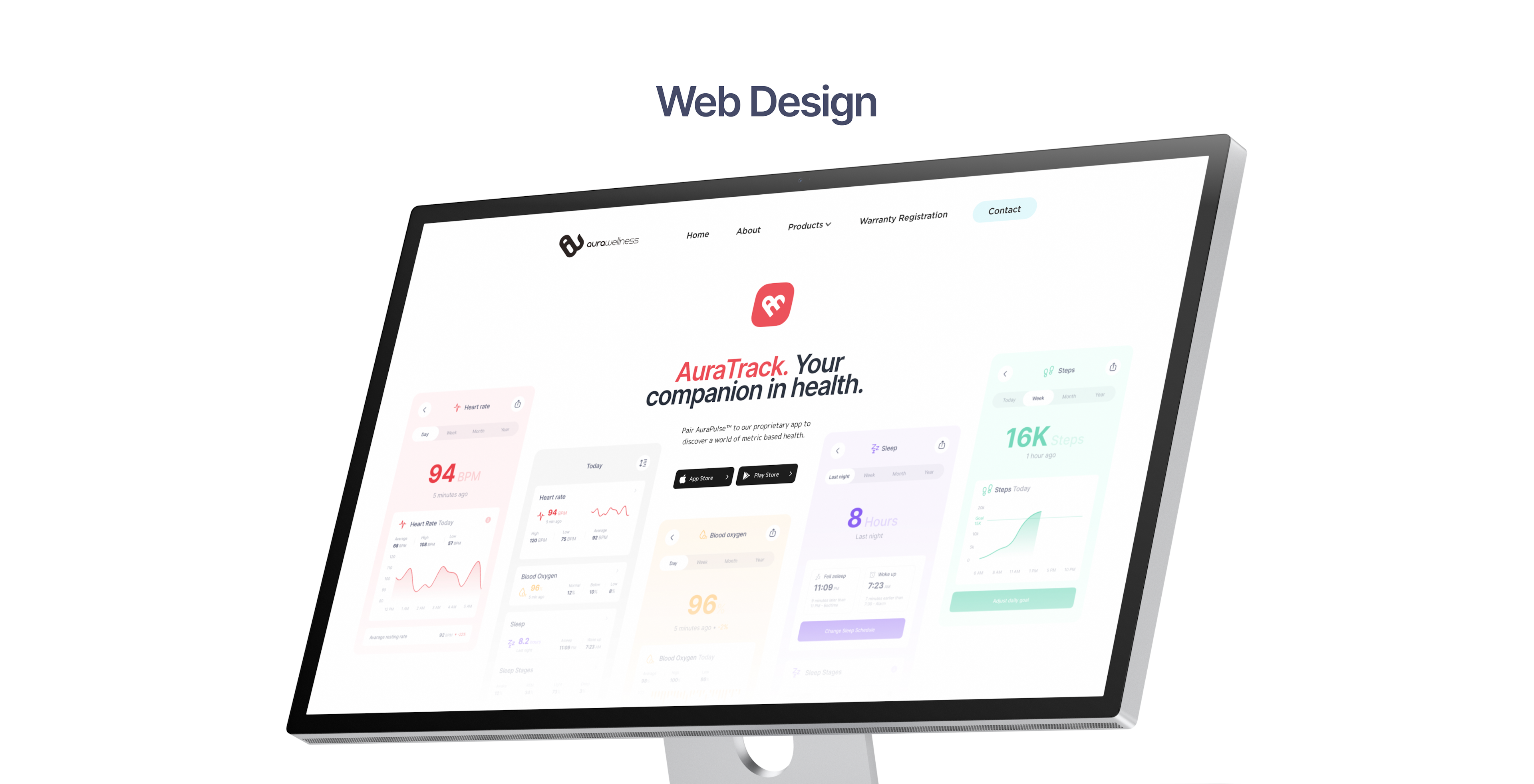 aurawellness web design