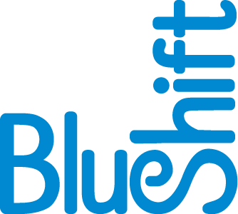 blueshift brand identity, logo