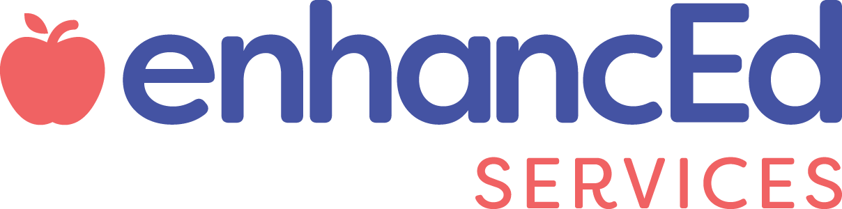 enhanced education services brand identity, logo