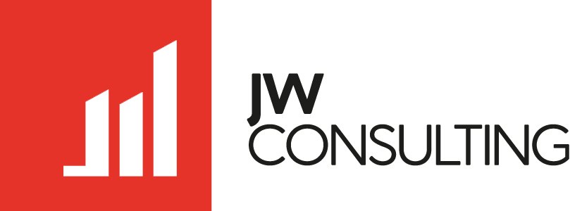 jw consulting brand identity, logo