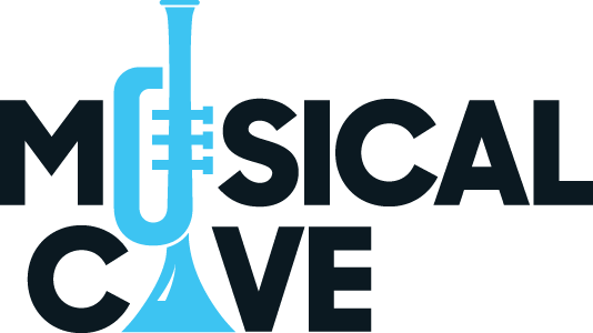 musical cave brand identity, logo