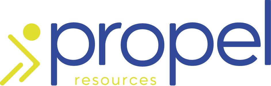 propel resources, mount resources brand identity, logo